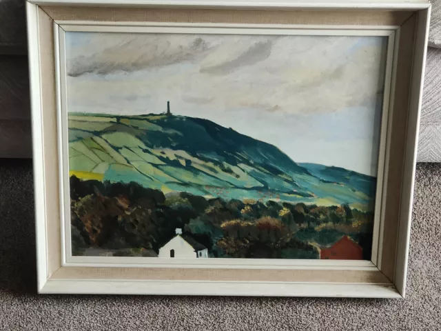 Modern 20th Century Framed Oil On Board Irish Landscape Painting.