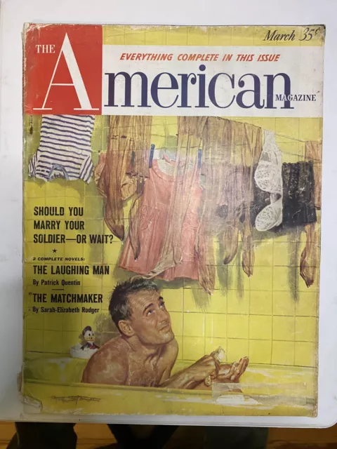 Vintage The American Magazine March 1953 Mid Century Modern Ads MCM