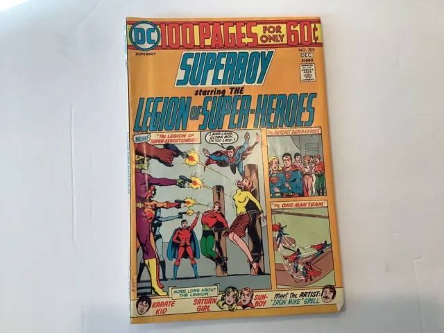 Superboy Starring the Legion of Super-Heroes #205 Comic Book 1974 DC Comics