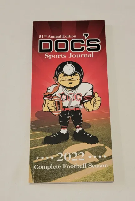 DOC'S Sports Journal 2022 Complete NFL & College Schedule Has Some Stats