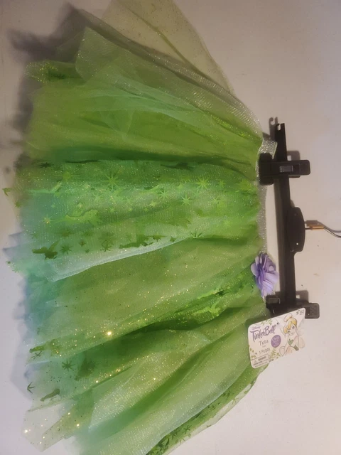 Child’s Disney Tinker Bell Tinkerbell Tutu Skirt Dress Up Costume Sz Small