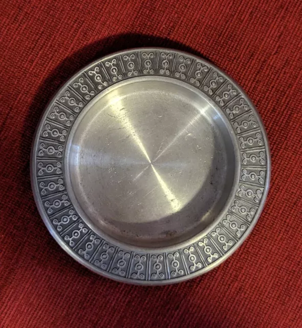 Pewter dish vintage Haugrud Norway