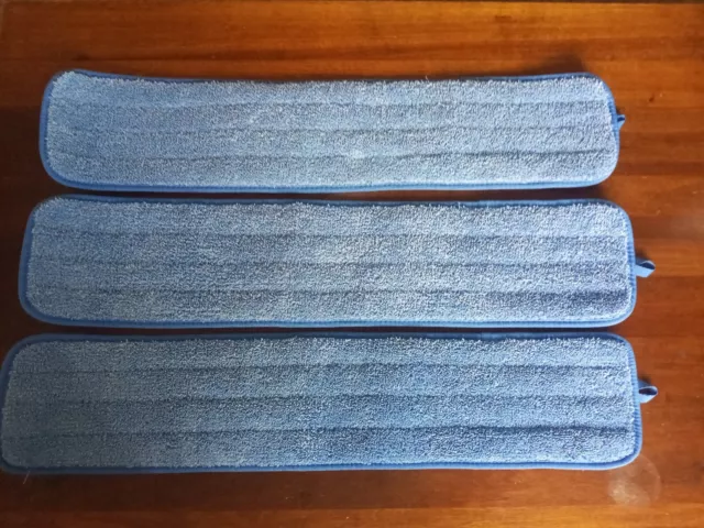 Rubbermaid HYGEN™ 18 in Microfiber Wet Mop Pad (3-Pack) (Blue) Q410 NEW