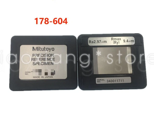 1PC MITUTOYO ROUGHNESS Meter Calibration Standard Plate Sample 178604