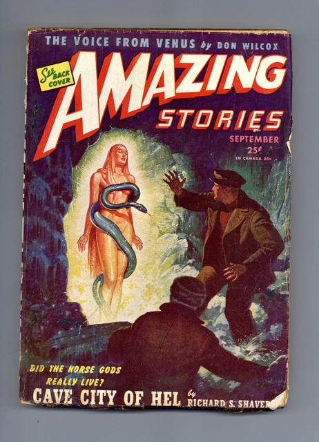 Amazing Stories Pulp Sep 1945 Vol. 19 #3 GD