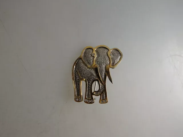 Neugablonz Brosche Elefant Swarovski Elements (61242)