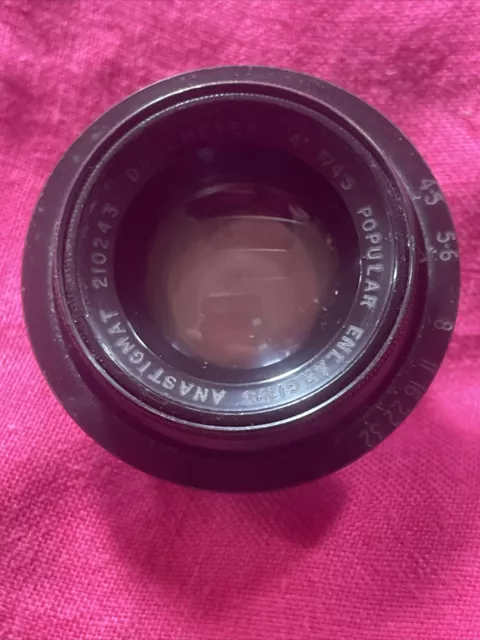 Dallmeyer Anastigmat 4 Inch F4.5 Popular Enlarging Lens - UK Free Pp