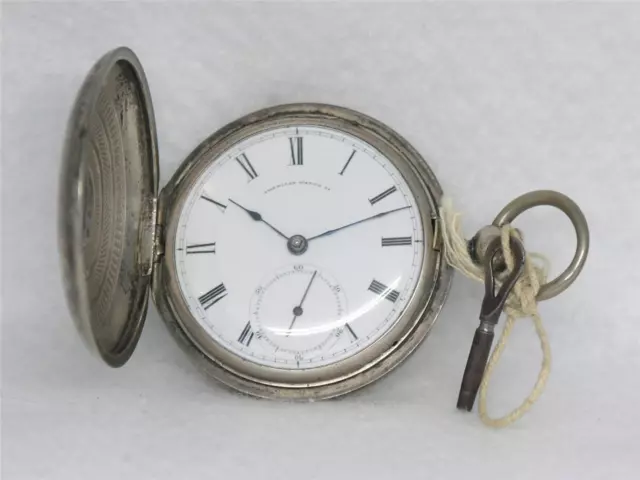 1865 Waltham Civil War Era 18 Size Ps Bartlett Coin Silver Pocketwatch, Running!