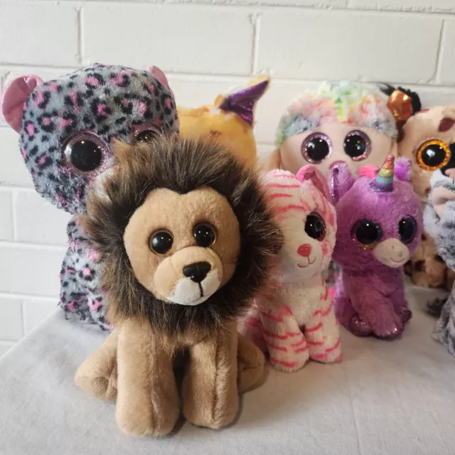 TY Silk Beanie Boo's 10x Plush Soft Toy Assorted Animal Bundle Lot 2