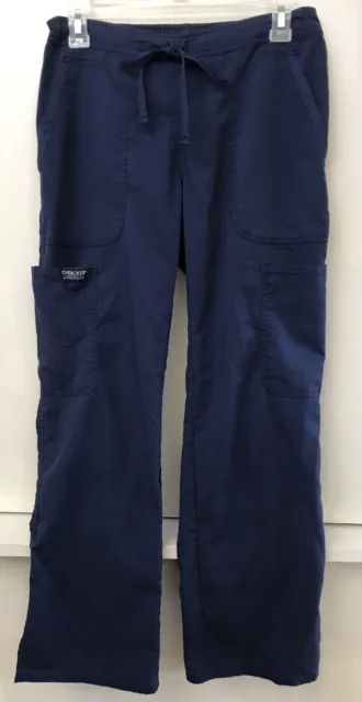 Scrubs Cherokee Workwear Mid Rise Drawstring Petite Pant WW120P NAV Navy Blue XS