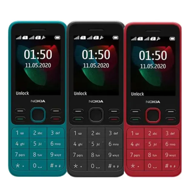 Nokia 150 Dual SIM Handy 2020 Ohne Simlock Cyan Schwarz Rot Neu und OVP