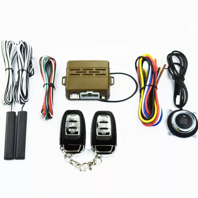 Car Keyless Entry Engine Start One Button Remote Starter Security Alarm System