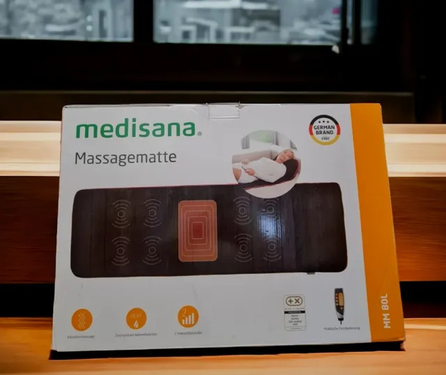 Medisana MM 80L Massagematte - Schwarz. Neu 💆‍♀️