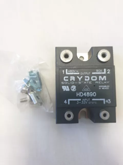 Crydom Hd4890 Solid State Relay 480v Ac 90A 3-32v Dc Input