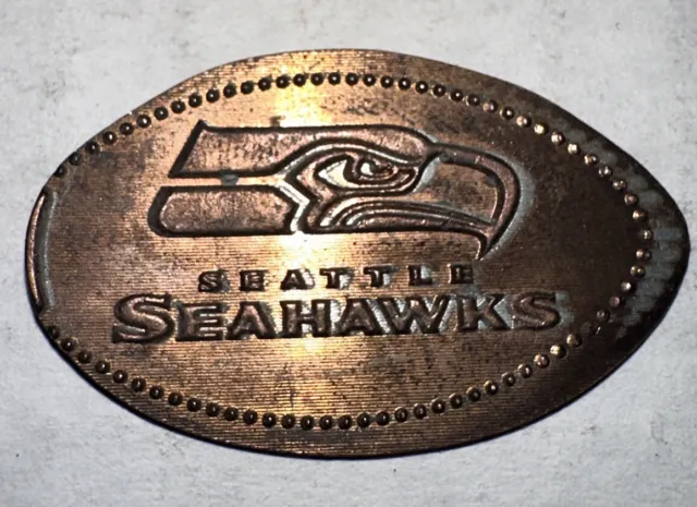 Retired Seattle Seahawks NFL Shiny Elongated Coin Smashed 1C Penny Qwest Field