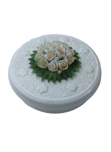 Cruche Capodimonte Ornée De Fleurs – Made In Italy
