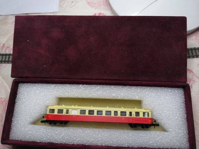 Autorail Allemand Minitrix – Échelle N (1:160) – Modèle D'Occasion Pour Train Miniature