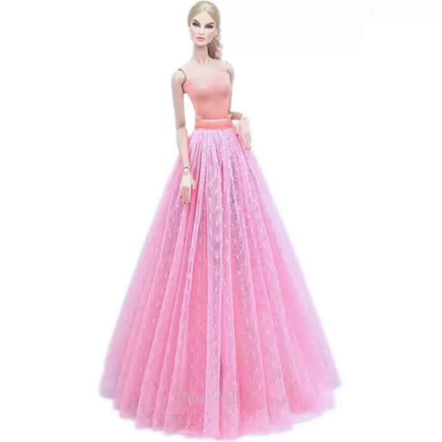 2pcs/set Pink Polka Bikini For 11.5" 1/6 Doll Clothes Swimwear Skirt Dress Toys 2