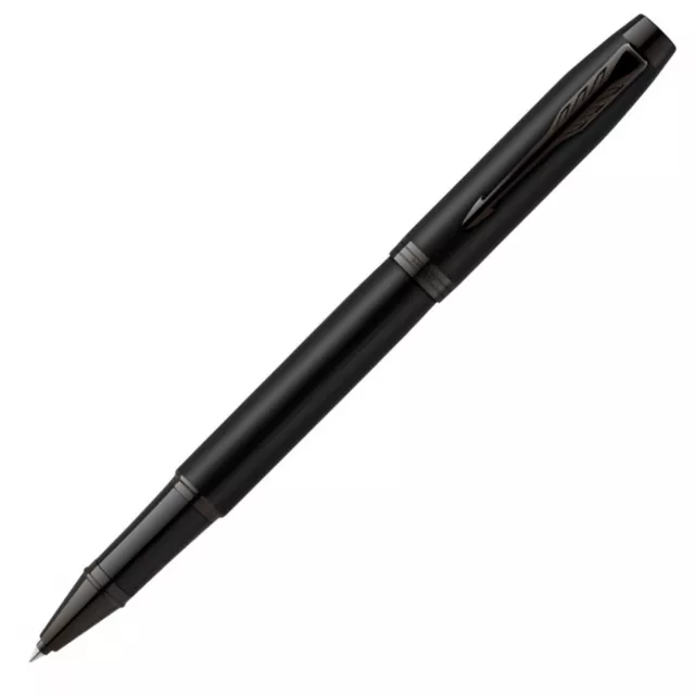 PARKER IM Rollerball Pen - Achromatic Matte Black PVD Trim - NEW