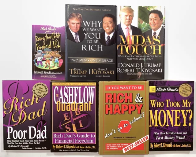 7x Robert Kiyosaki Rich Dad Poor Dad Books