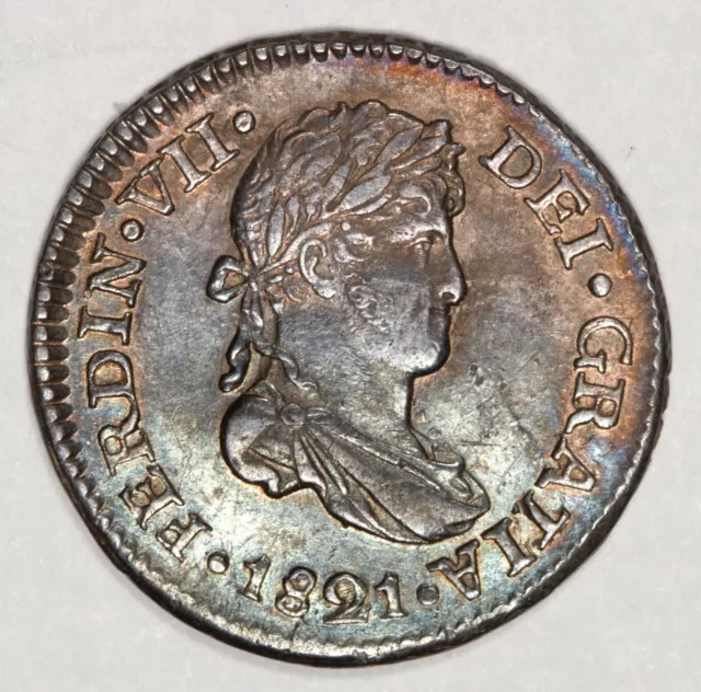 1821 NG M Nueva Guatemala 1 Real Tough Coin!