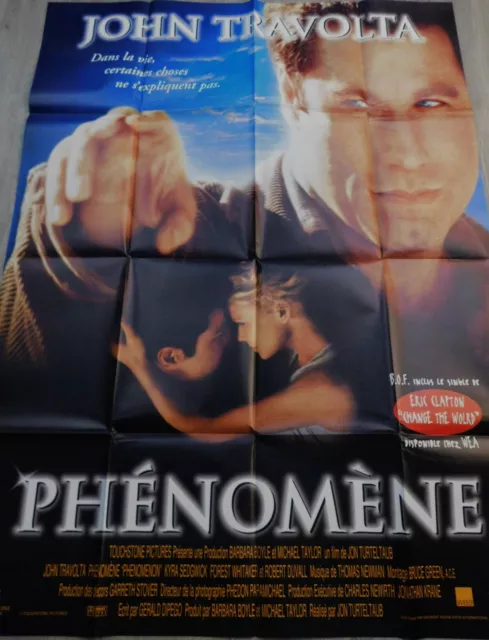 Phenomene Affiche ORIGINALE 120x160cm 47"63 1996  John Travolta Forest Whitaker