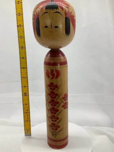 Figurine Traditionnelle Japonaise En Bois Et Tissu - 18 Cm - N°PJ35