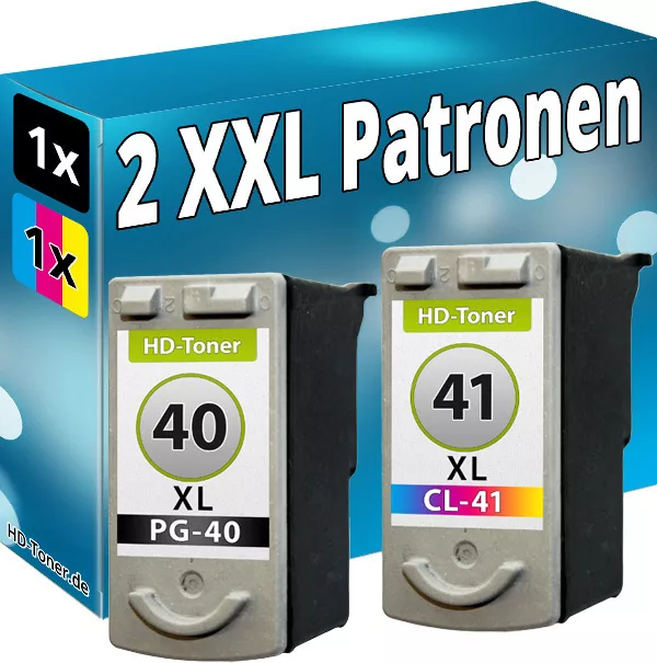 TINTE PATRONEN für CANON PG40+CL41  PIXMA MP140 MP150 MP160 MP170 MP180 MP190