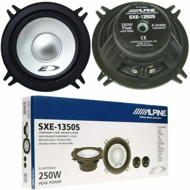 Alpine SXE-17C2 Coassiali 2 Vie 220W Per Auto, Diametro 16.5 Cm, Venduti A Coppia