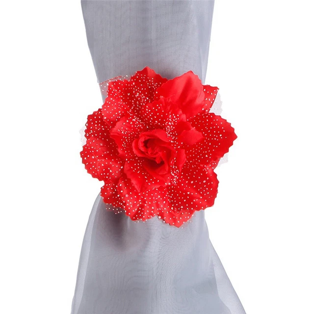 1 Pair Curtain Tieback Holder Beautiful Home Decoration Flower Shape Curtain 5