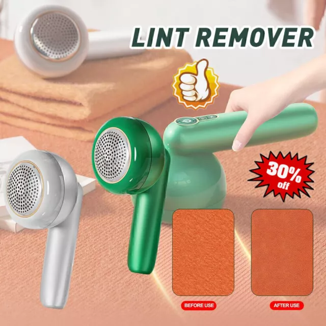 Electric Lint Remover Clothes Bobble Fluff Shaver Debobbler Battery Operated