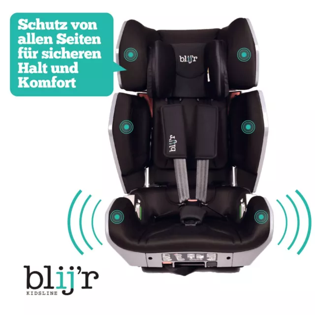 Blijr Uniek grau Siège de Voiture Chaise pour Enfant à Partir 3,5 12 Ans Isofix 3