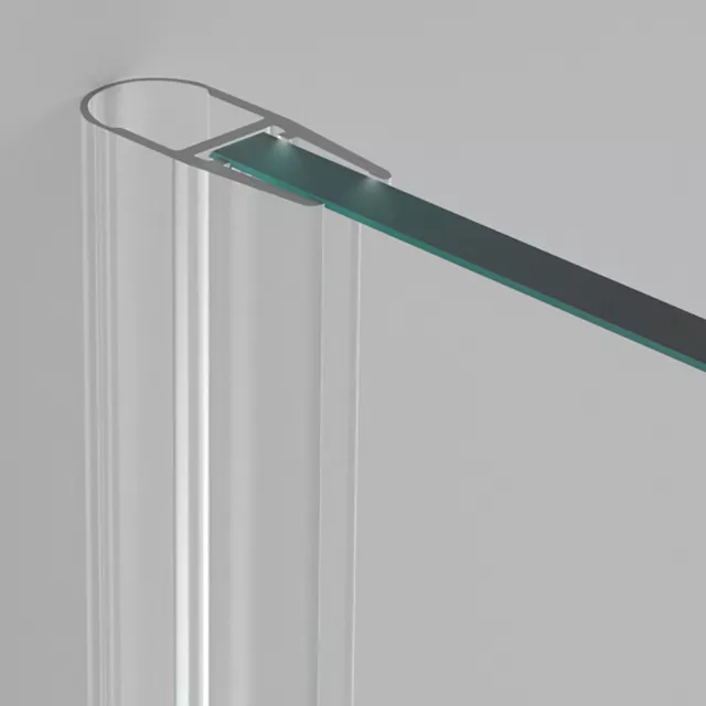 Duschdichtung Duschprofil Streifdichtung Balgdichtung Dusche Glas 8 mm 30cm-2 m