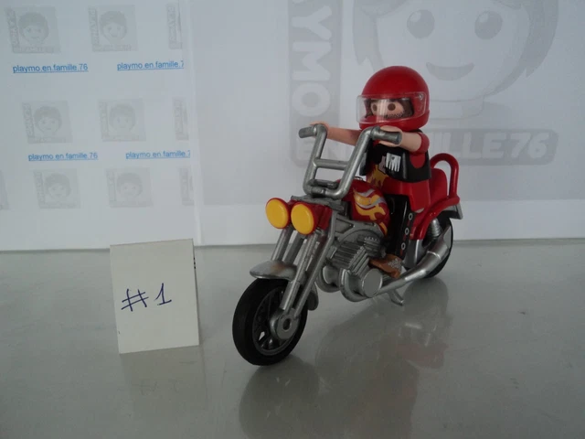 PLAYMOBIL CITY LIFE motard moto chopper motard casque set 5113 de 2011