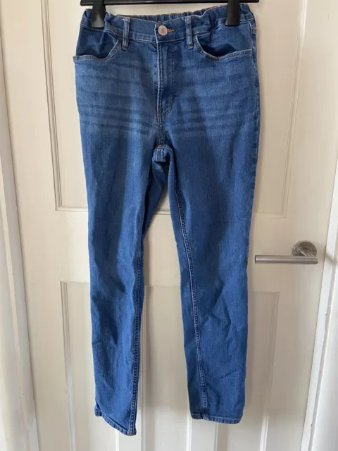 H&M Boys Skinny Fit Jeans 14 + years room to grow elastic waistband HM &Denim