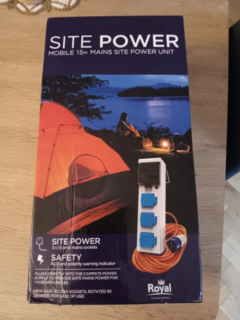 Electric Hook Up For Camping With Rcd & Mcd Campsite Approved