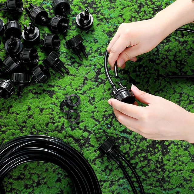 SYSTEMS DRIP IRRIGATION Tubing Water Drip Hose Adapter Connectors with