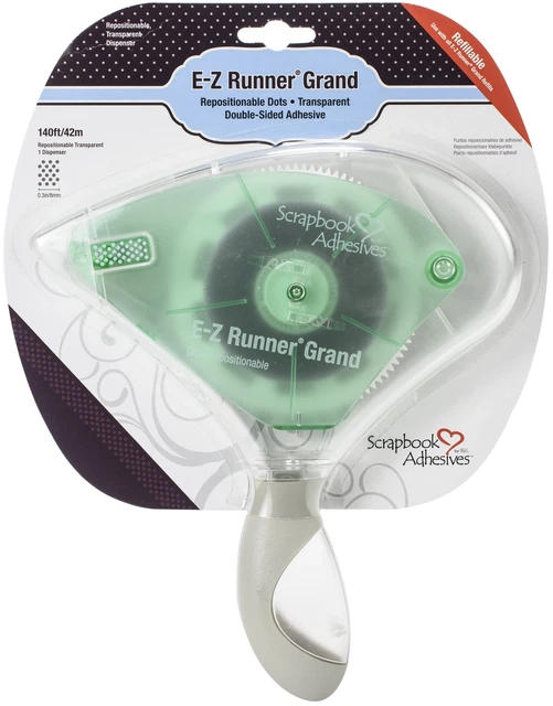 Adhesivos para álbum de recortes E-Z Runner Grand adhesivo reposicional, 0,3"X140' -0558