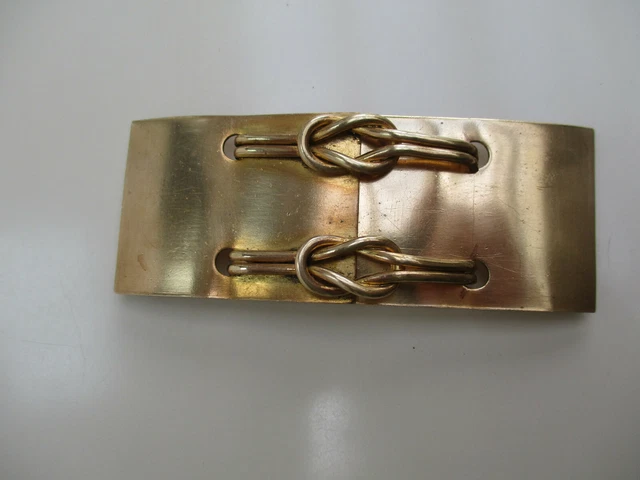 Ancienne Boucle De Ceinture Dorée - Ornée - Pièce Unique Vintage