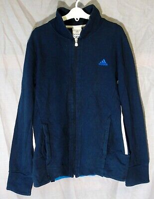 Blue Tracksuit Top Jacket Age 13-14 Years Adidas