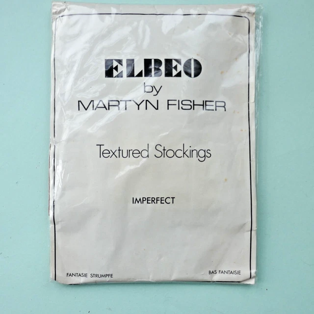 ELBEO Unused & Unopened VINTAGE 1970s Wool STOCKINGS by Martyn Fisher (B4)