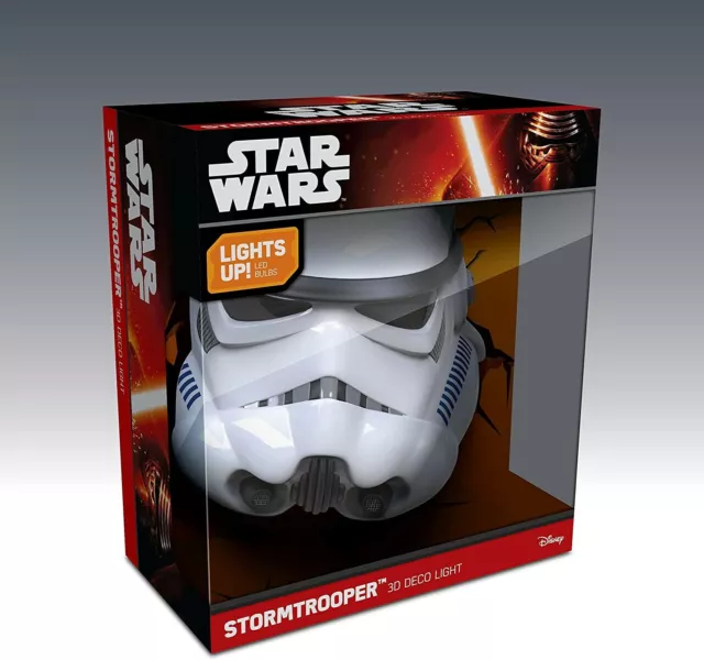 New Disney STAR WARS Stormtrooper Helmet 3D Deco Wall Light