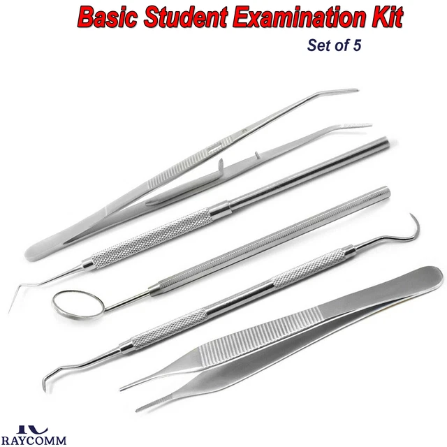 Dental Student Examination Kit Tartar Calculus Plaque Remover Tooth Scraper Tool