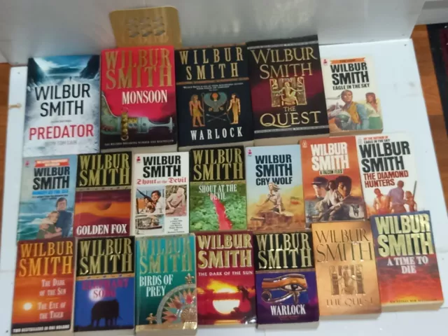 WILBUR SMITH books you choose Warlock, Monsoon, Elephant Song, A Falcon Flies +