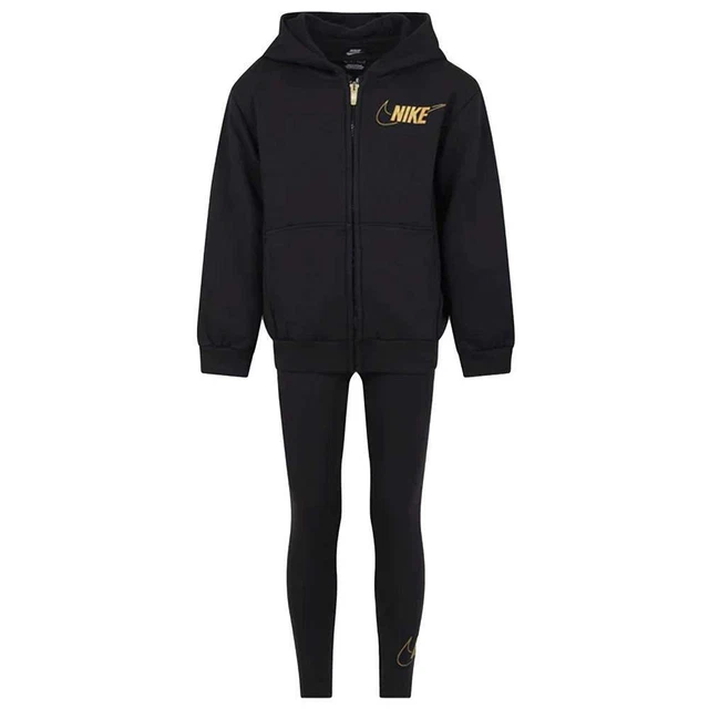 Nike Tuta da Bambina Shine Nero Taglia 2-3 A Cod 36L434-023
