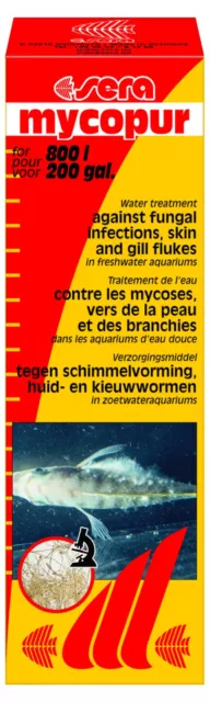 LOT DE 2 SERA - Mycopur - 50ml - Traitements pour poissons (02230)