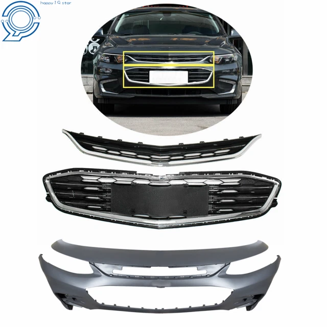 FOR 20162018 CHEVY Malibu Front Bumper Cover & Front Upper And Lower