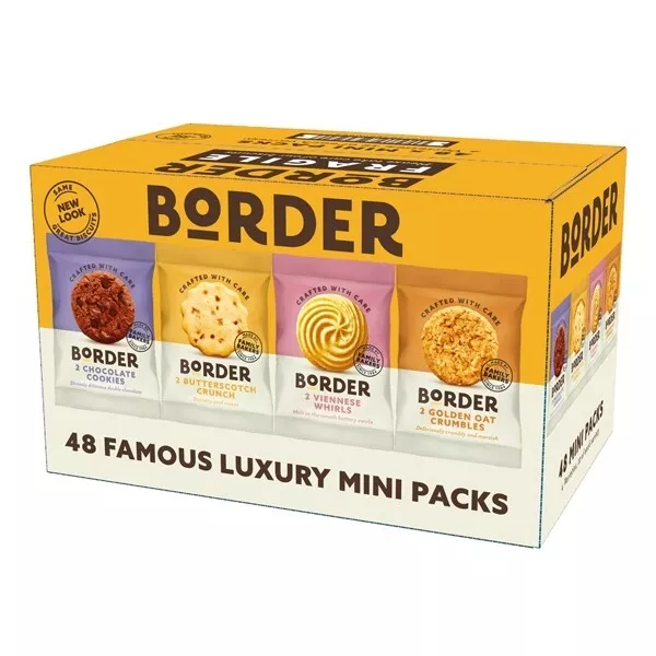 Border Family Biscuits Luxury Mini Packs in 4 Varieties - Pick & Choose 3