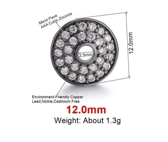 Quaste Ohrring Zubehör 8 10 12mm Dekoration Blume Spacer Perlenkappe DIY Frauen 3