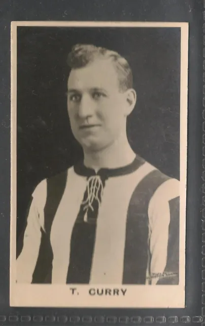 THOMSON, signierte echte Fotos (Fußballer), TOM CURRY, NEWCASTLE UNITED, SEHR GUTER ZUSTAND, 1923